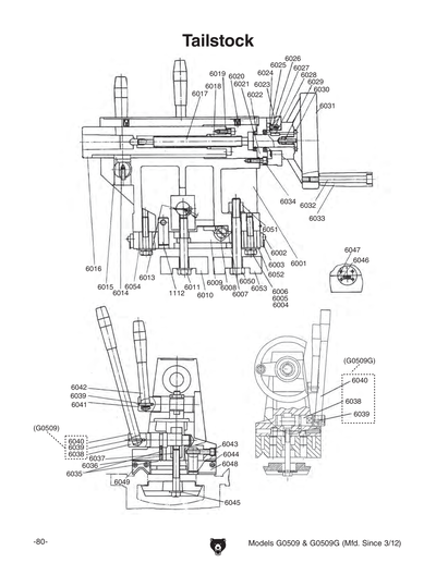 Part Diagram for G0509
