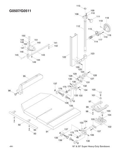 Part Diagram for G0511