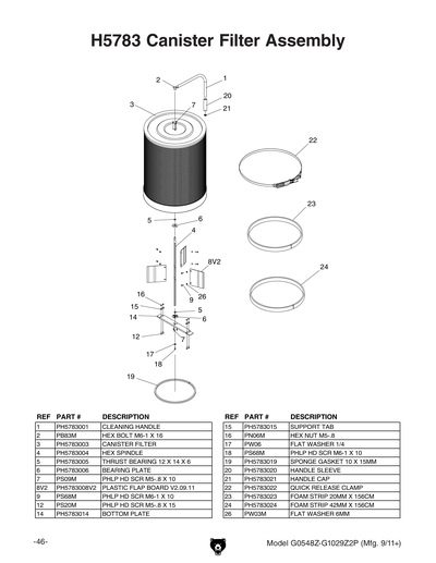 Part Diagram for G0548Z