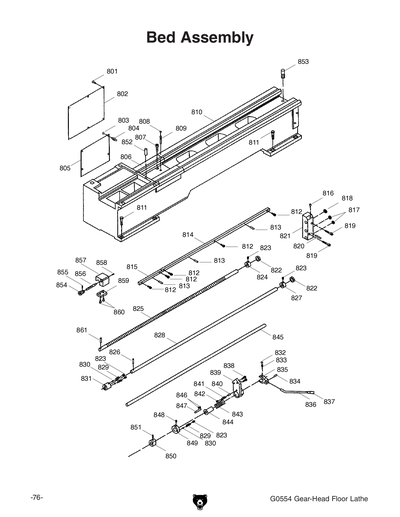 Parts for G0554 14