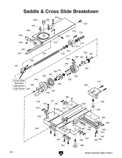 Part Diagram for G0554Z