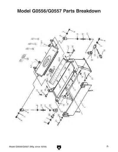 Part Diagram for G0556