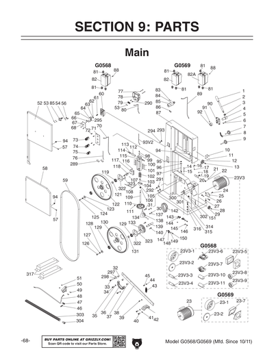 Part Diagram for G0568