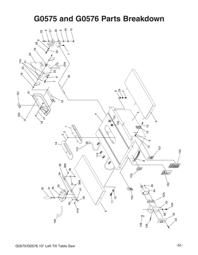 Part Diagram for G0575