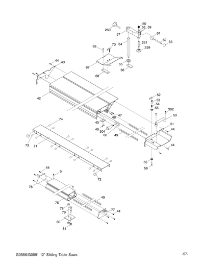 Parts for G0591 12