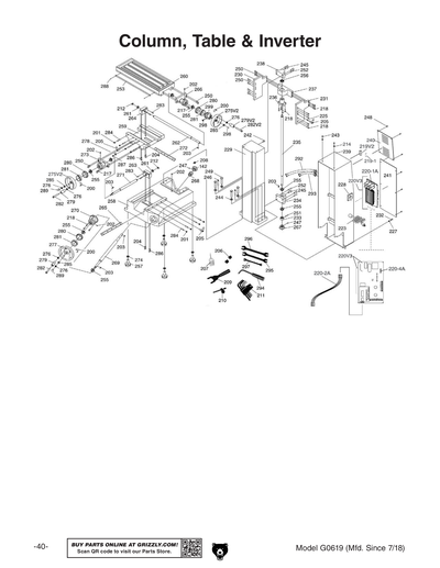 Part Diagram for G0619