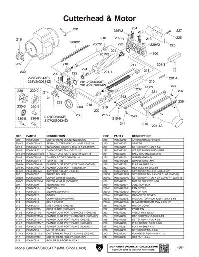 Part Diagram for G0634Z