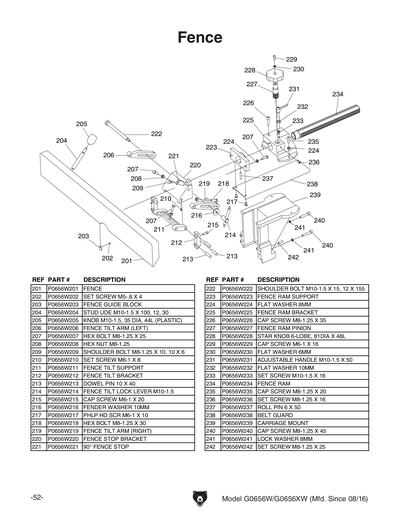 Part Diagram for G0656XW