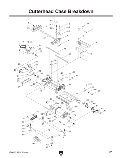 Part Diagram for G0663