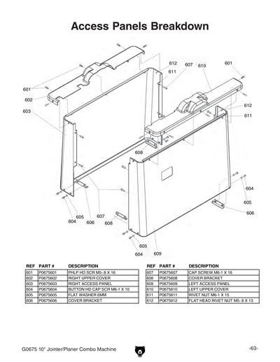 Part Diagram for G0675
