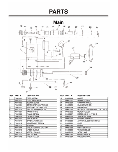 Part Diagram for G0687