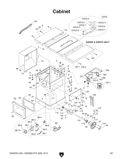 Part Diagram for G0696X