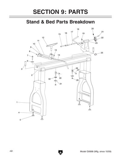 Part Diagram for G0698