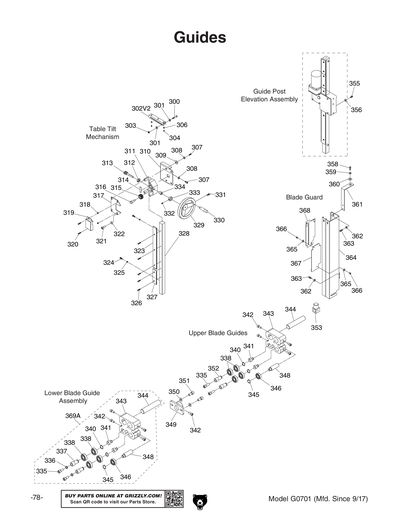 Part Diagram for G0701