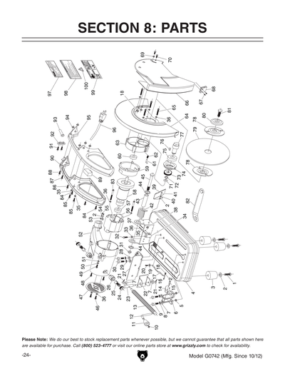 Part Diagram for G0742