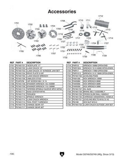 Part Diagram for G0746