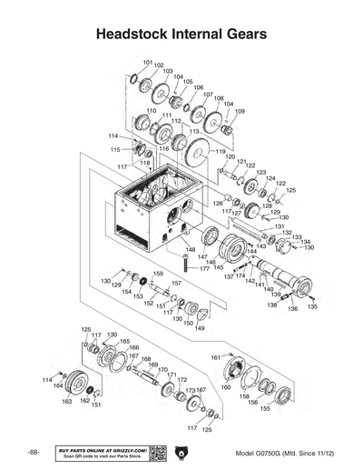 Part Diagram for G0750G