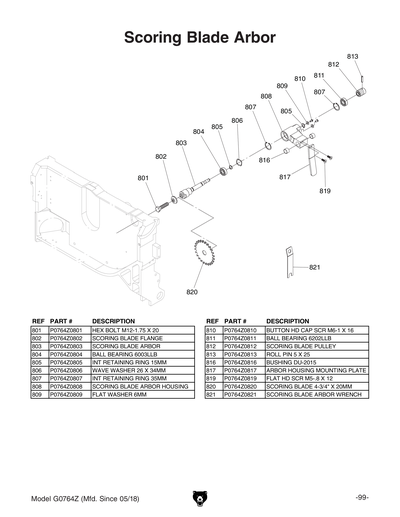 Part Diagram for G0764Z