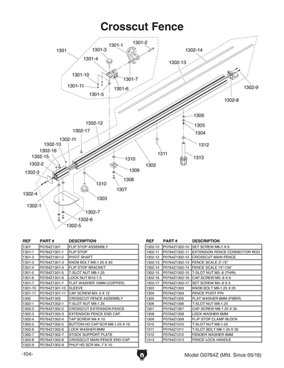 Part Diagram for G0764Z