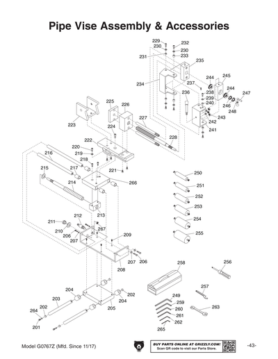 Part Diagram for G0767Z