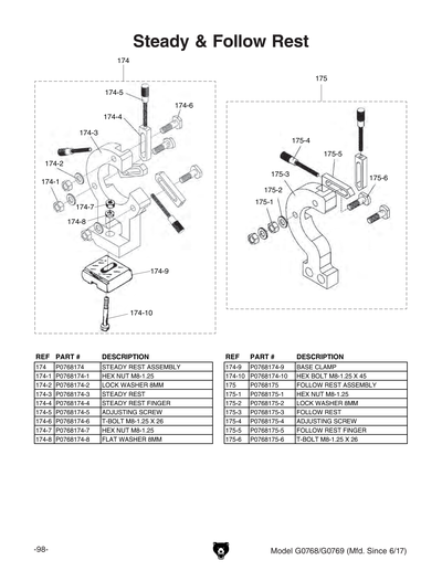 Part Diagram for G0769