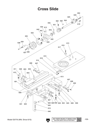 Part Diagram for G0776