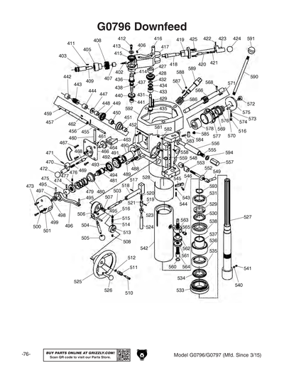 Part Diagram for G0796