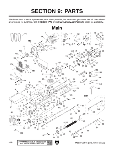 Part Diagram for G0815