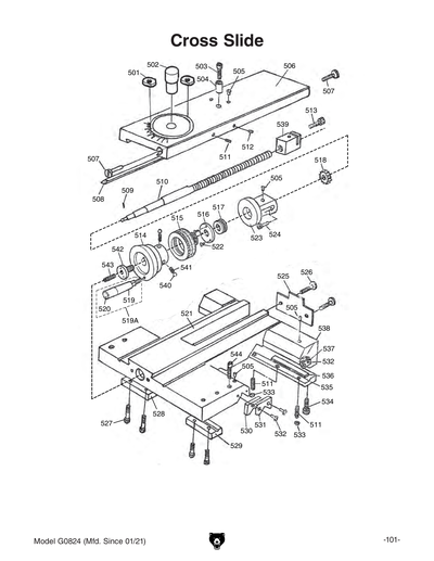 Part Diagram for G0824