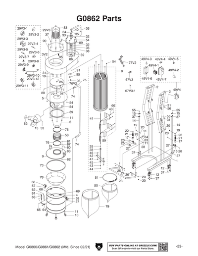 Part Diagram for G0861