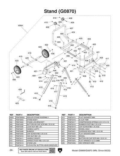 Part Diagram for G0869