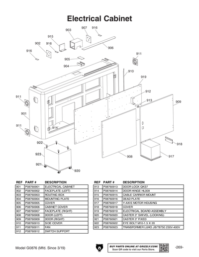 Part Diagram for G0876
