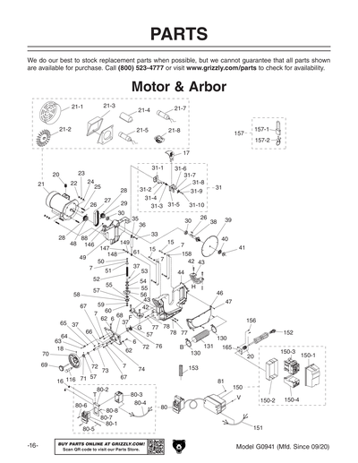 Part Diagram for G0941
