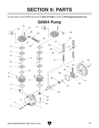 Part Diagram for G0955
