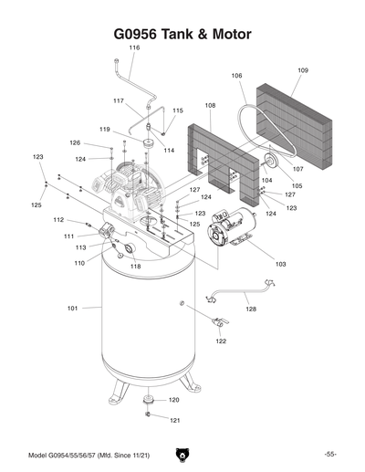 Part Diagram for G0955