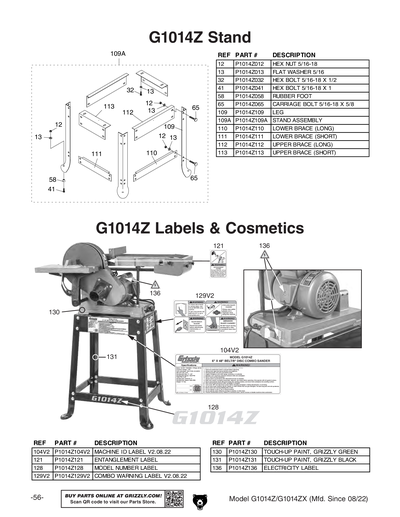 Parts for G1014ZX 6