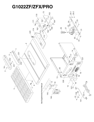 Part Diagram for G1022PRO