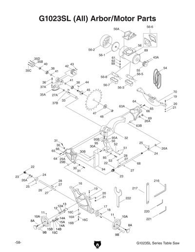 Part Diagram for G1023SLWX