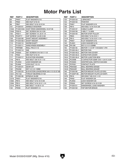 Part Diagram for G1035P