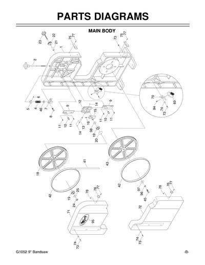 Part Diagram for G1052
