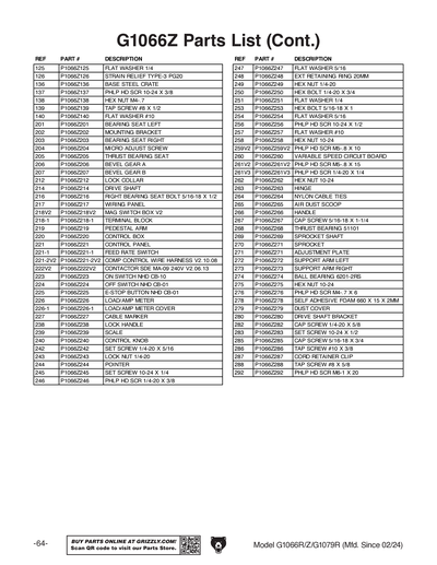 Part Diagram for G1066R
