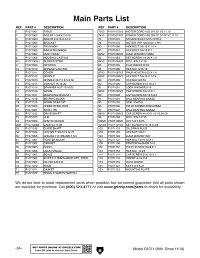 Part Diagram for G1071
