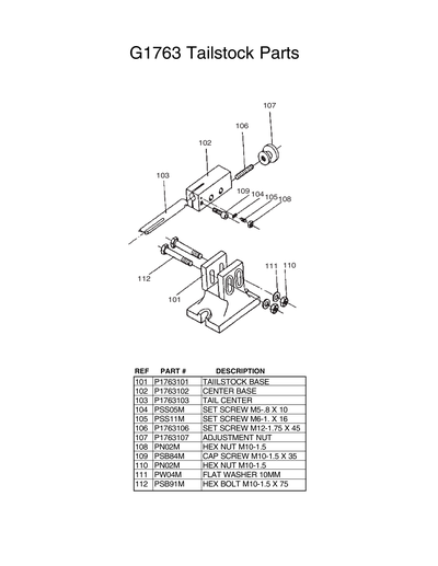 Part Diagram for G1763