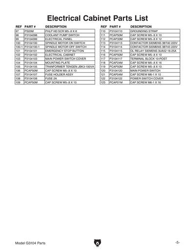 Part Diagram for G3104