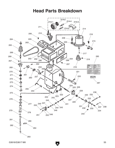 Part Diagram for G3617