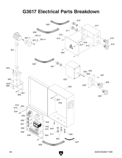 Parts for G3617 Horizontal / Vertical Mill - Grizzly Industrial, Inc.