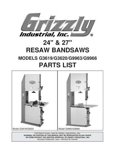 Part Diagram for G3619