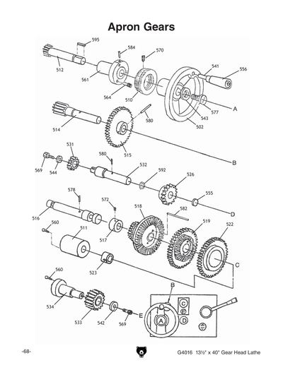 Part Diagram for G4016