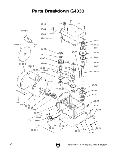 Part Diagram for G4030