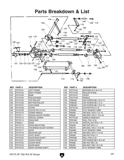 Part Diagram for G5770